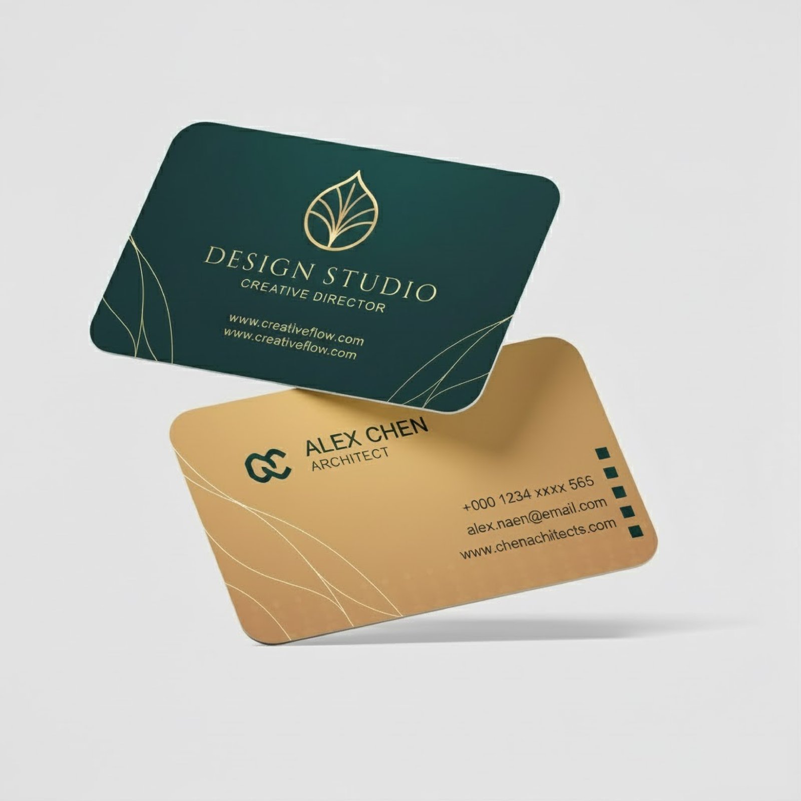 Gold Foil Business Cards Printing Dubai